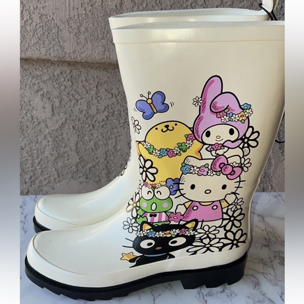 Hello Kitty Rain Boots with Characters